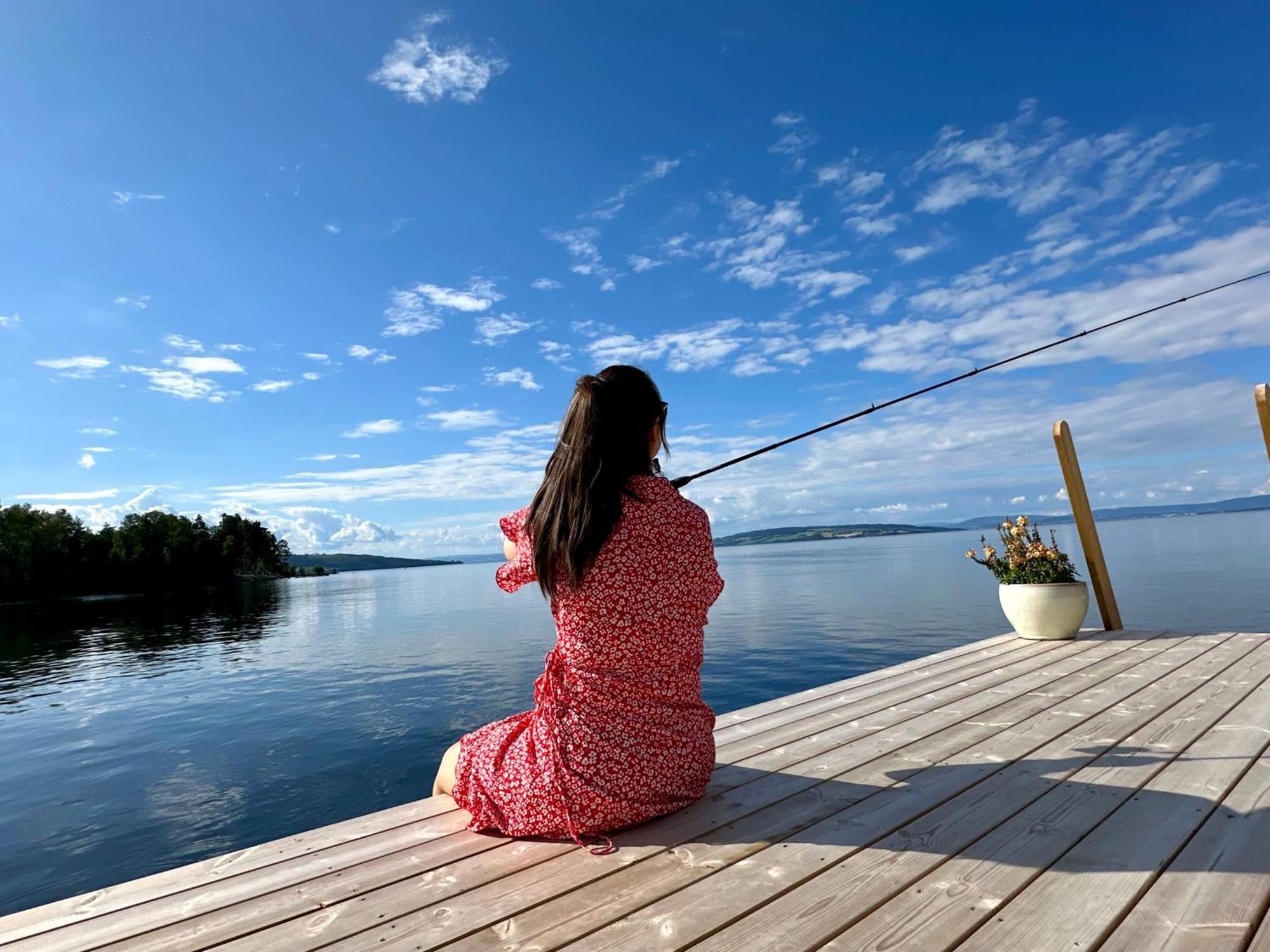 Idylliske Evjua Ved Mjosa Hotel Skreia Екстериор снимка